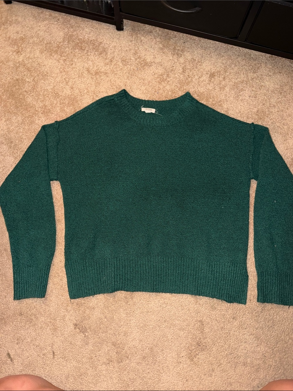 a.n.a Forest Green Crewneck Sweater